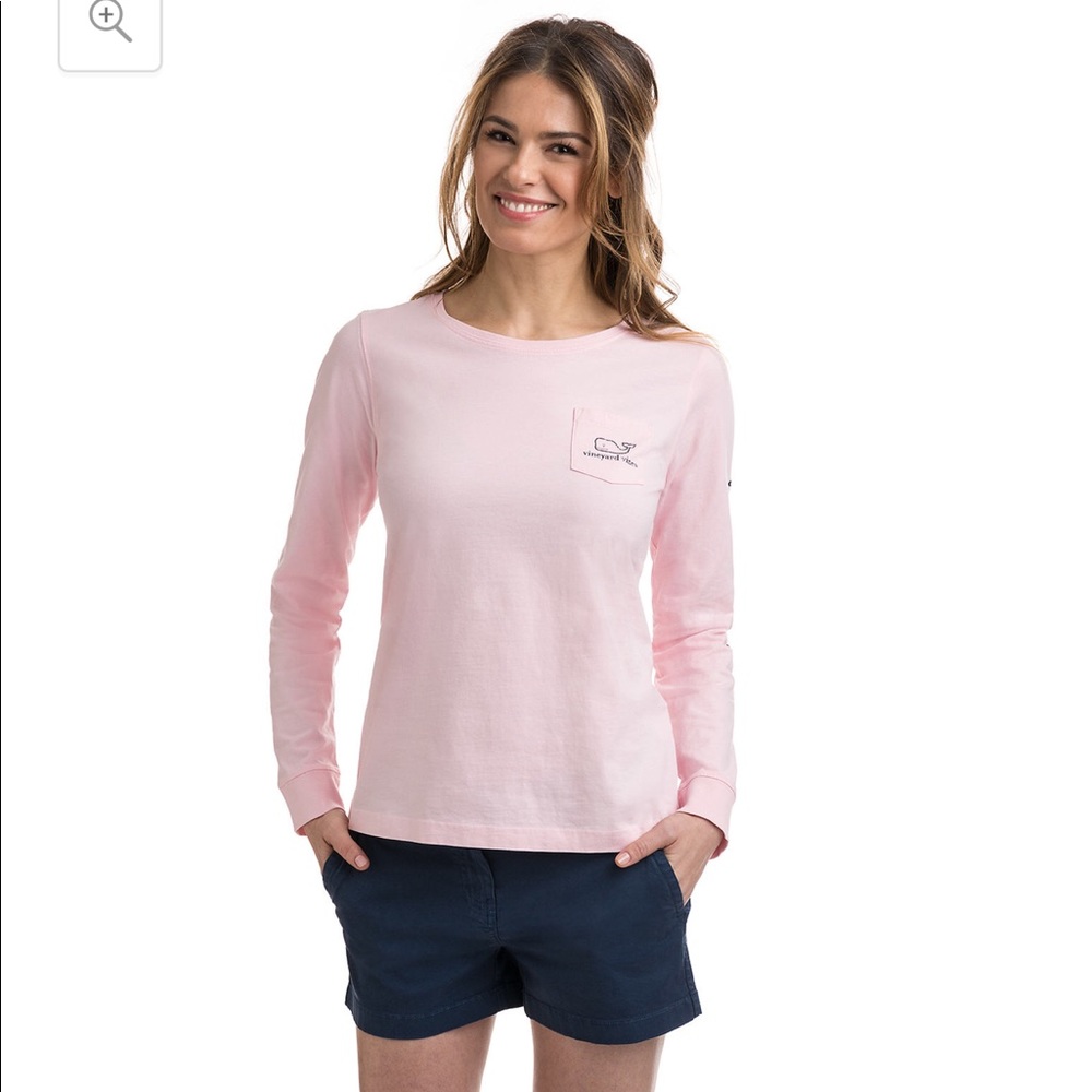 Vineyard Vines Long Sleeve Wale Print Tee